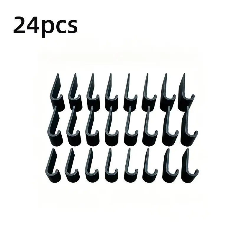 24Pcs Car Dashboard Cable Clip Adhesive Wire Fixing Holder Universal Auto Organizer for Car Audio Charger Cables