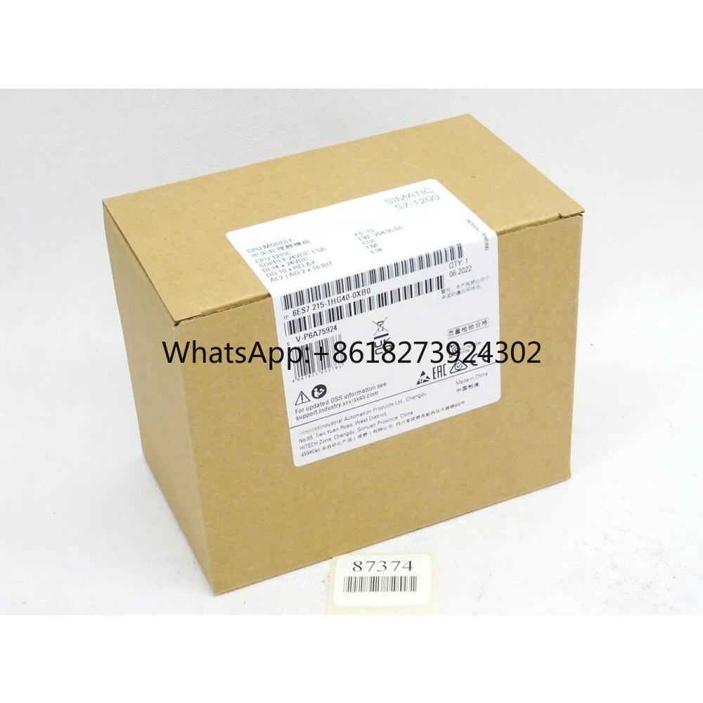 

6ES7215-1HG40-0XB0 SIMATIC S7-1200 CPU Module 6ES7 215-1HG40-0XB0 New Original Packaging Sealed