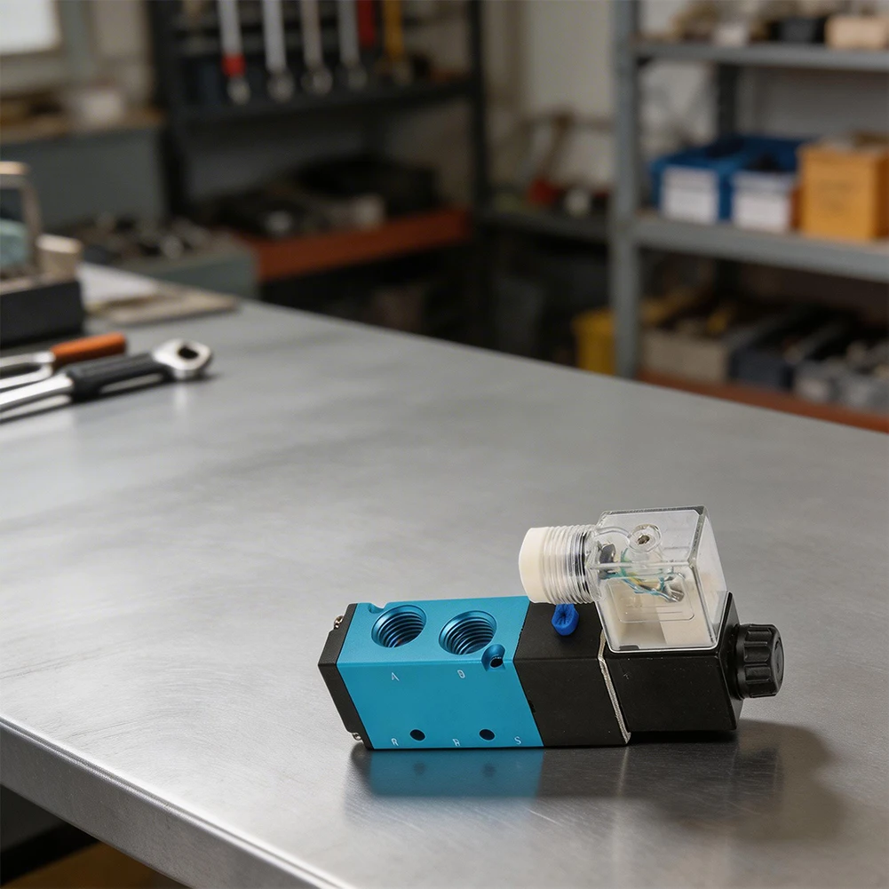 Solenoid Valve 4V210-08 AC 220V 5-Way 2-Position 1/4 inch BSPT Pneumatic Control Valve for Use in Industrial Air Systems