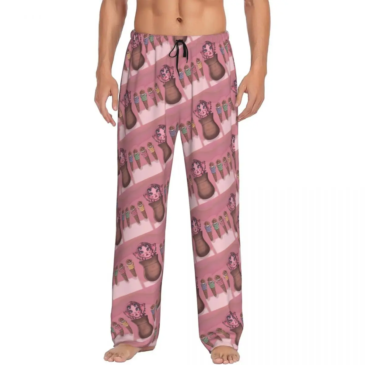 

Изготовленные на заказ пижамные штаны Martinez Melanie, мужские эластичные пижамы для сна с карманами