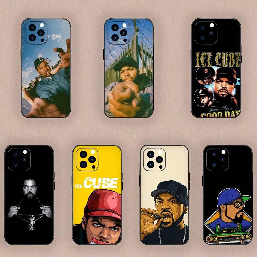 Rapper I-Ice C-Cube Phone Case For iPhone Mini 11 12 13 14 15 Plus Pro Max XR XS Black Shell