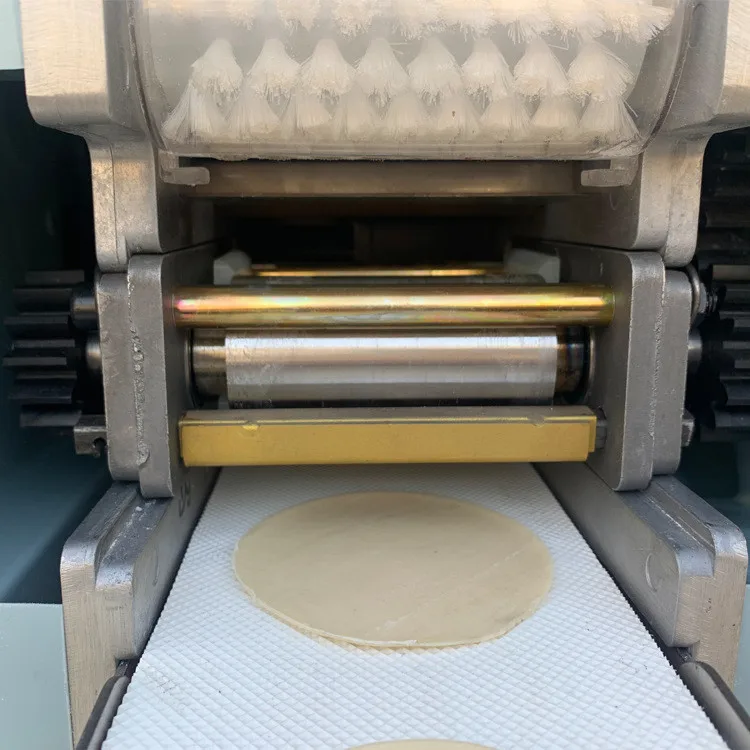 Electric Small Dumpling Skin Roti Maker/Wonton Sheet Making Machine Dumpling_wrapper_machine Chinese