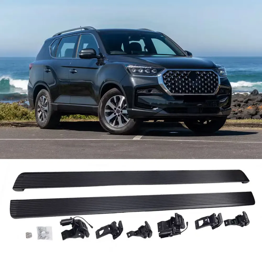 

Aluminium Deployable Electric Running Boards Fit for 2017-2025 Ssangyong Rexton Power Side Steps Side Step Pedal Running Step