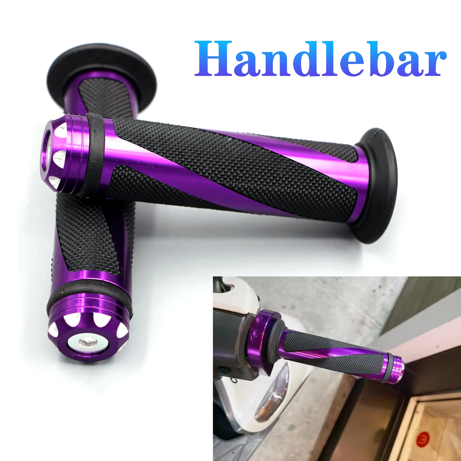 

Fit For Ninja 500 SE 1000SX 1100SX 400 650 Z900 ZX6R ZX7R ZX9R Motorcycle Handlebar Grips Throttle Turn Handle Grip Settle
