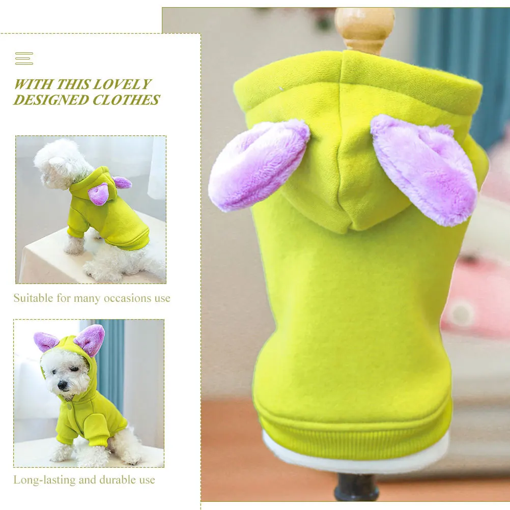 

Dog Hoodie Winter Warmth Puppy Clothing Comfortable Windproof Pet Costume Stylish Cosplay Sweater For Small Medium Dogs
