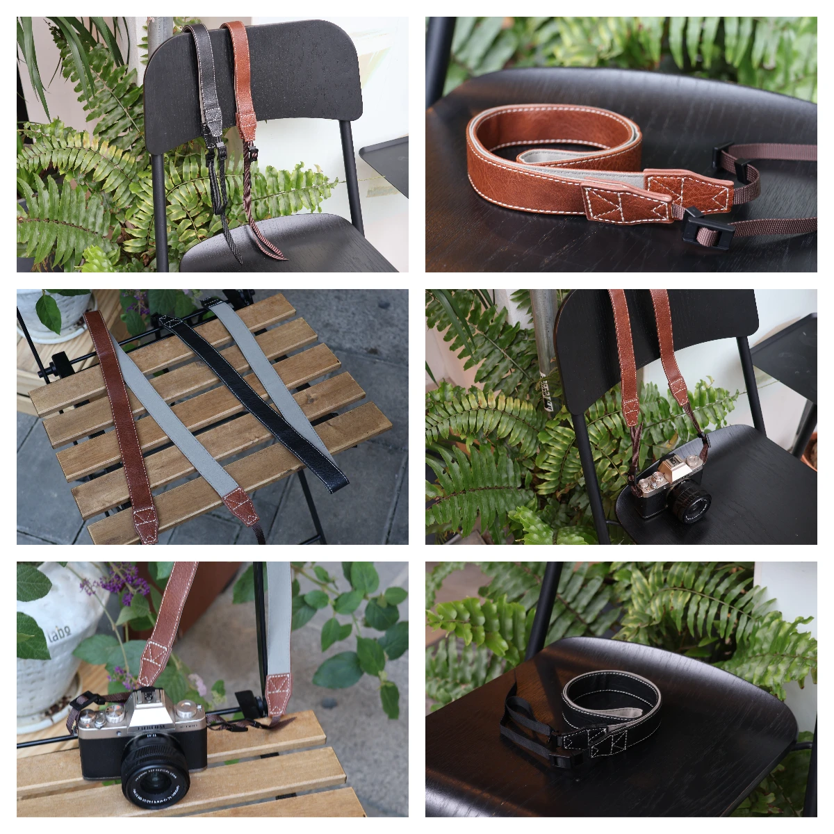 Universal Adjustable Vintage PU Leather Camera Shoulder Neck Strap Belt For Sony/ Nikon/Canon SLR Cameras Strap Accessories
