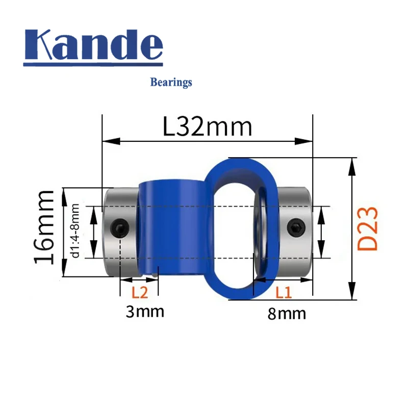 Coupling D23L32 S-type Plastic Flexible Eccentric Declination Plastic Elastic Motor Encoder 8-shaped Coupling Coupler