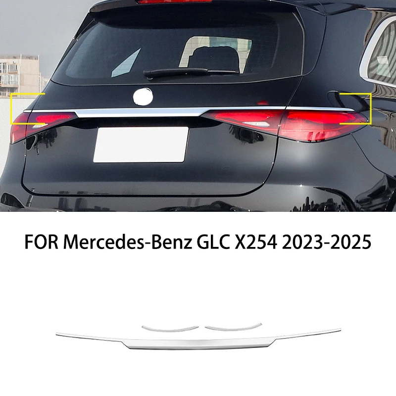 

Автомобильные аксессуары, подходят для Mercedes-Benz GLC X254 2023-2025, черная задняя дверь, задняя дверь багажника, декоративная панель, накладка