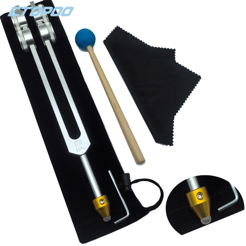 32Hz 64Hz 128Hz Tuning Forks Aluminum Alloy Special Frequency Tuning Fork Percussion Instruments With crystal base