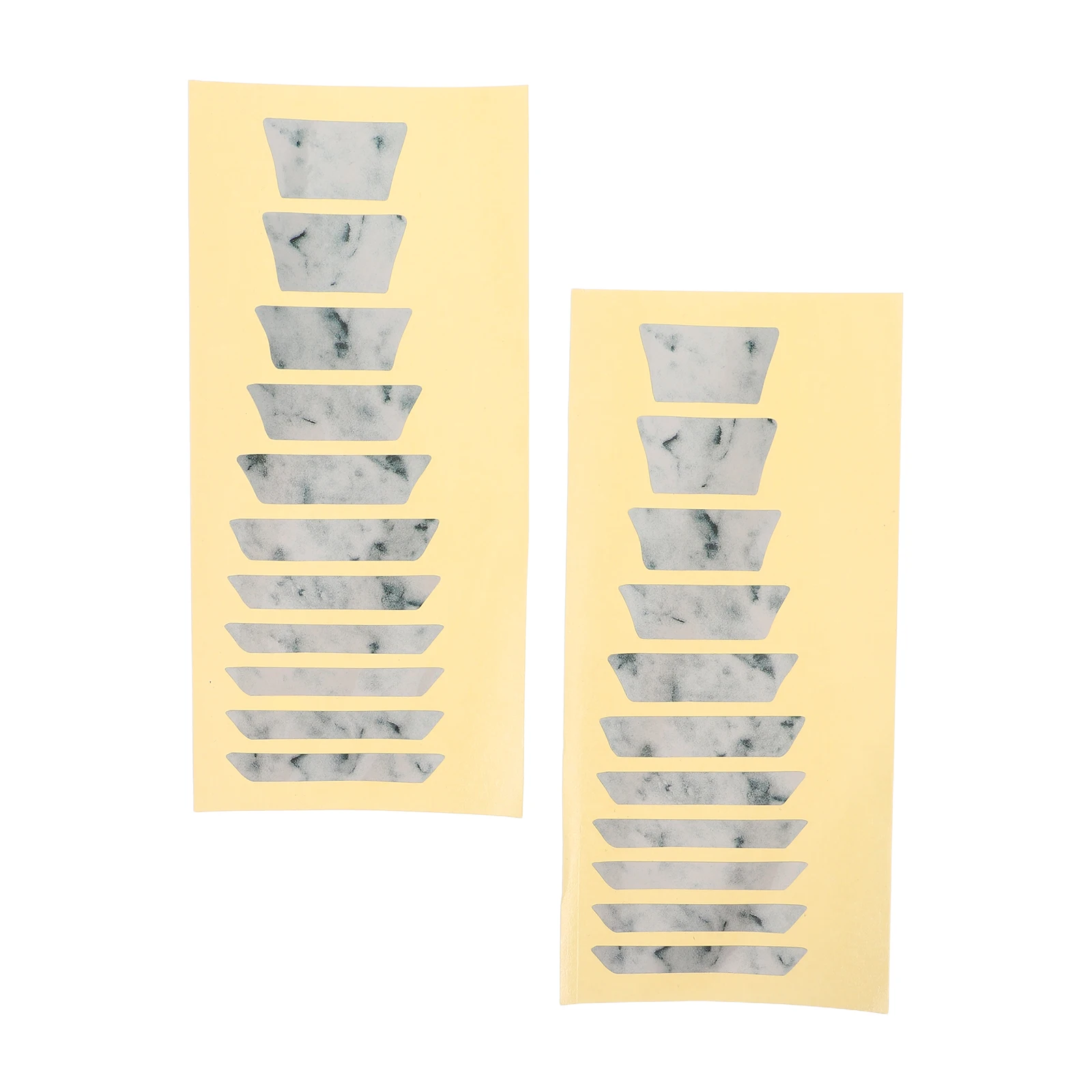 

2 Pcs Guitar Inlay Patch Fretboard Self-adhesive Decorative Stickers Decals Markers