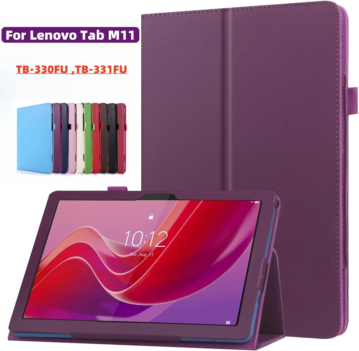 

Чехол для Lenovo Tab M11 (2023) TB-330FU/Lenovo Xiaoxin Pad 2024 11 дюймов TB-331FC Легкий чехол-подставка из искусственной кожи