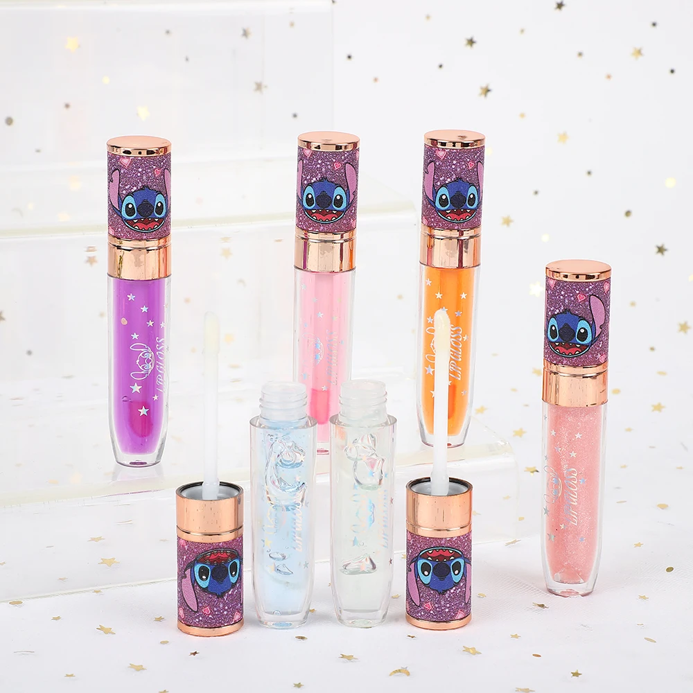 24 ชิ้นน่ารักการ์ตูน Shiny Lip Oil ชุดลิปกลอสผู้หญิงกันน้ํา Long Lasting Natural Moisturizing Lips แต่งหน้าของขวัญ Party