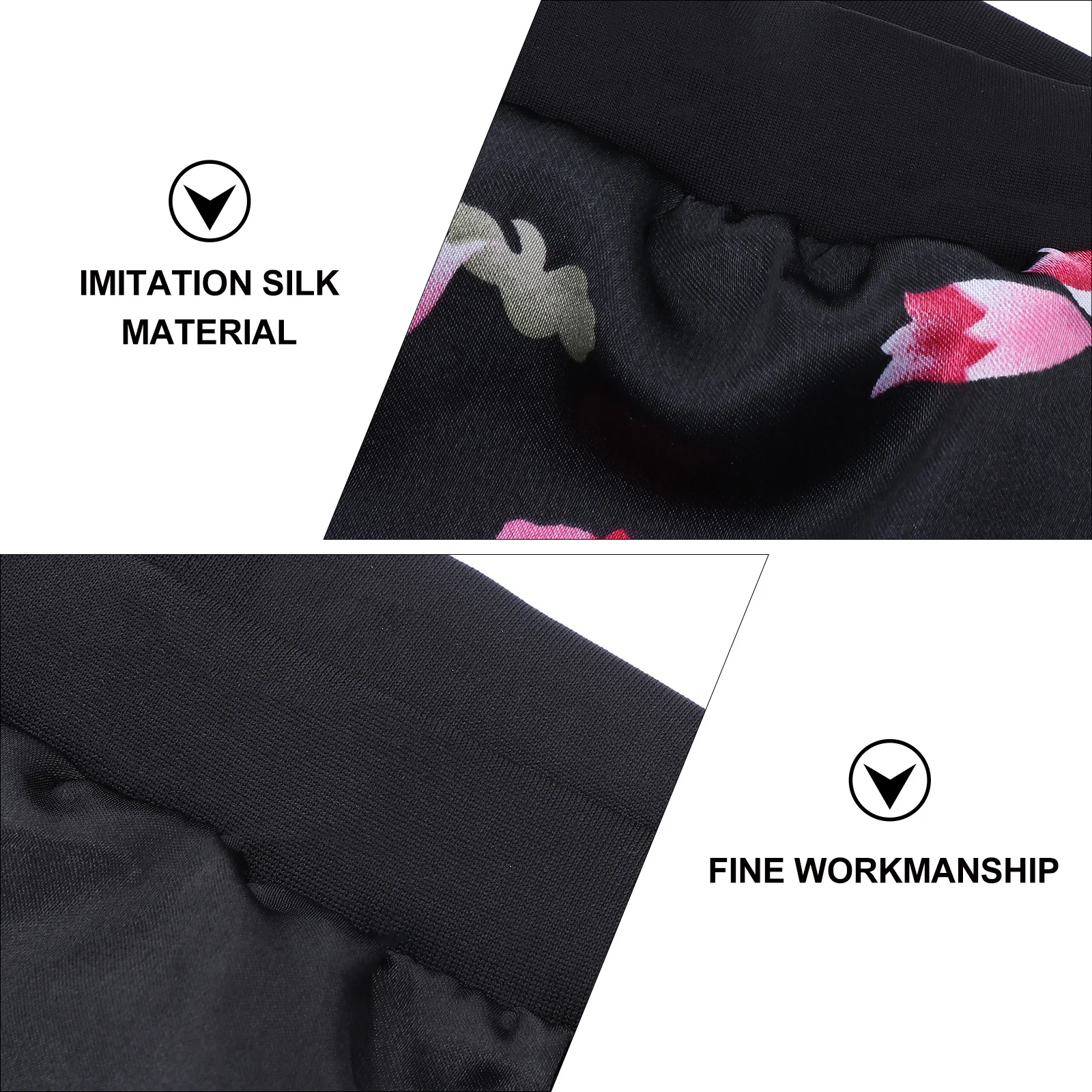 

2Pcs Wide Brim Long Satin Sleeping Caps High Elasticity Hair Protection Night Sleep Hat Comfortable Reusable Bonnet