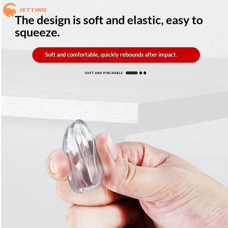 (New) 10Pcs Baby Safety Kids Proofing Edge Protector Soft Transparent Children Anti Collision Table Corner Edge Protection Cover