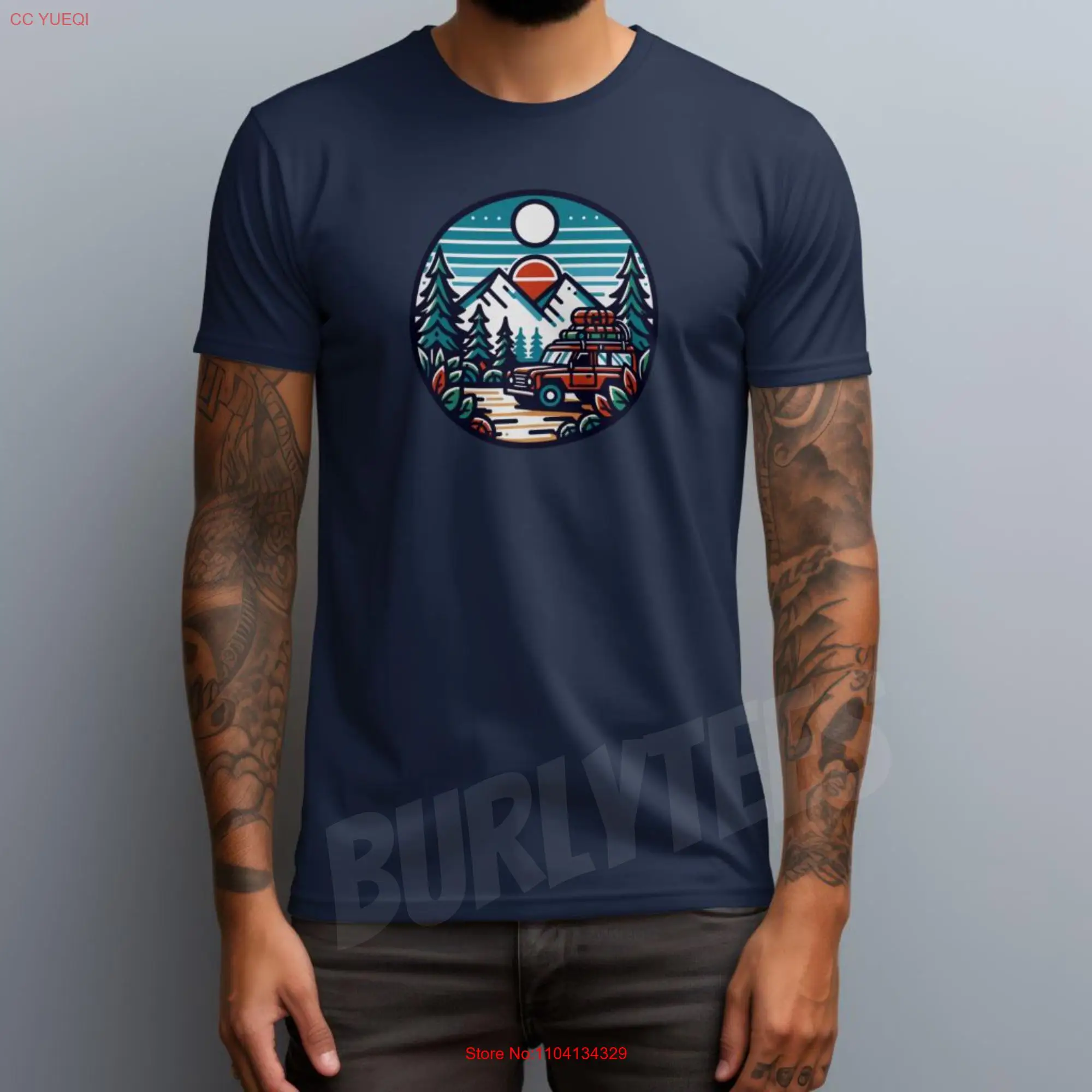 Camiseta Wilderness Adventure Muestra tu espíritu al aire libre con este impresionante para los amantes de la naturaleza mangas largas o cortas