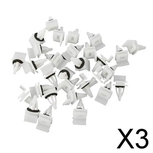 3-6pack 30Pcs Side Skirt Sill Seal Panel Mounting Trim Clip for Honda Accord