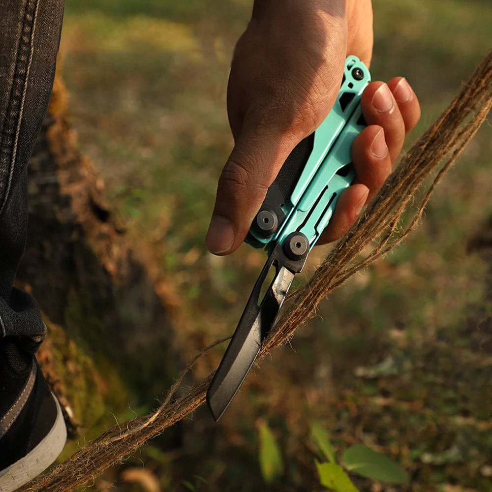 Imagem -03 - Multitool Folding Knife Alicatador de Nariz Agulha de Moda Alicatador de Bolso Multifuncional Faca de Táticas de Emergência ao ar Livre Gadgets de Sobrevivência
