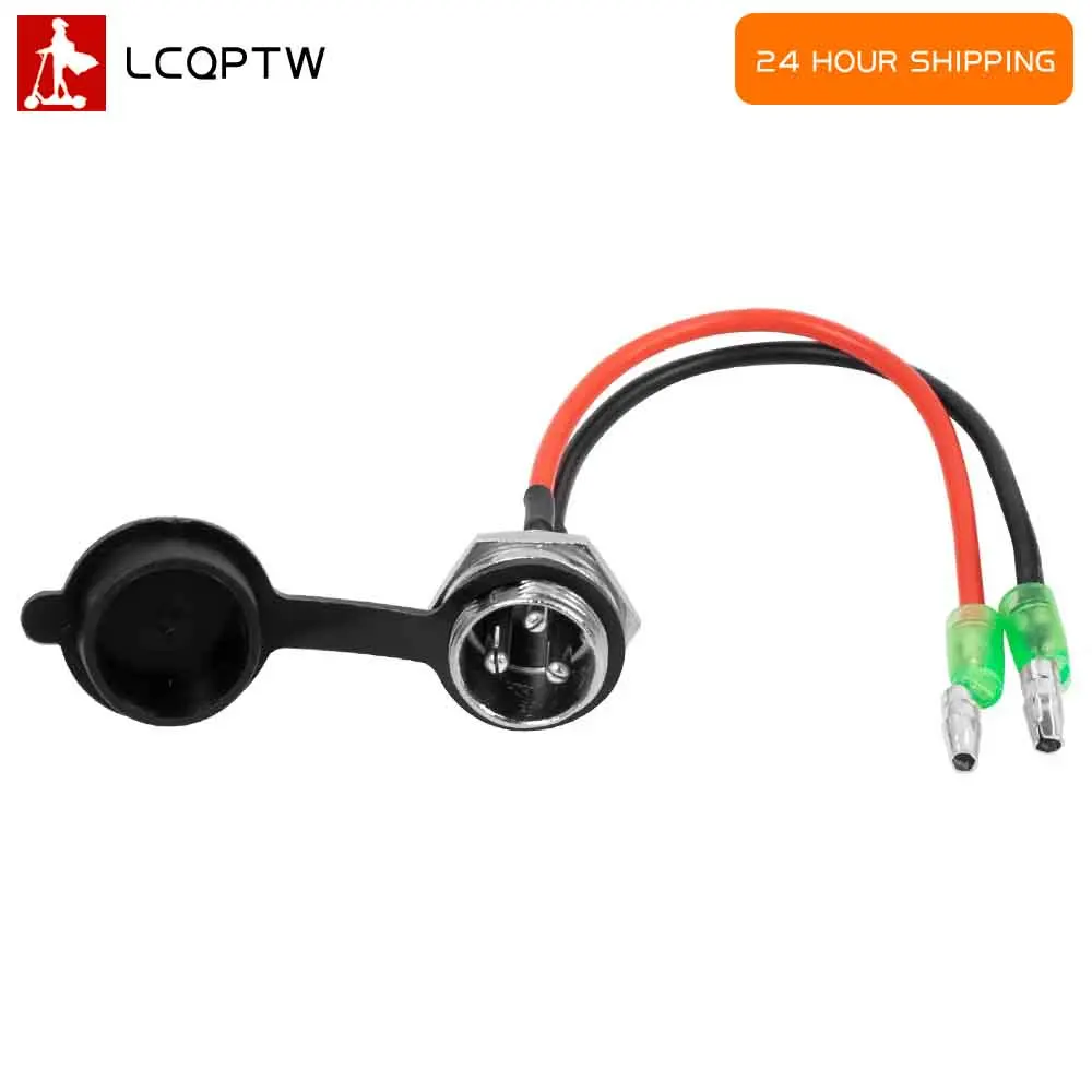 Lade Stecker Buchse Stecker T-kopf Lade Port Stecker Für Elektrische Roller KUGOO M4 PRO Power Ladegerät Weibliche Stecker 3 Pin
