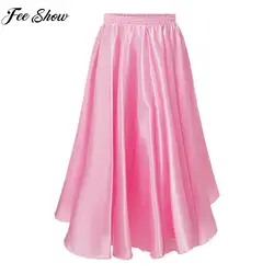 Kids Girls Chiffon 360 Degree Maxi Dance Skirt Spanish Paso Doble Bullfight Ballroom Latin Flamenco Tango Performance Costume