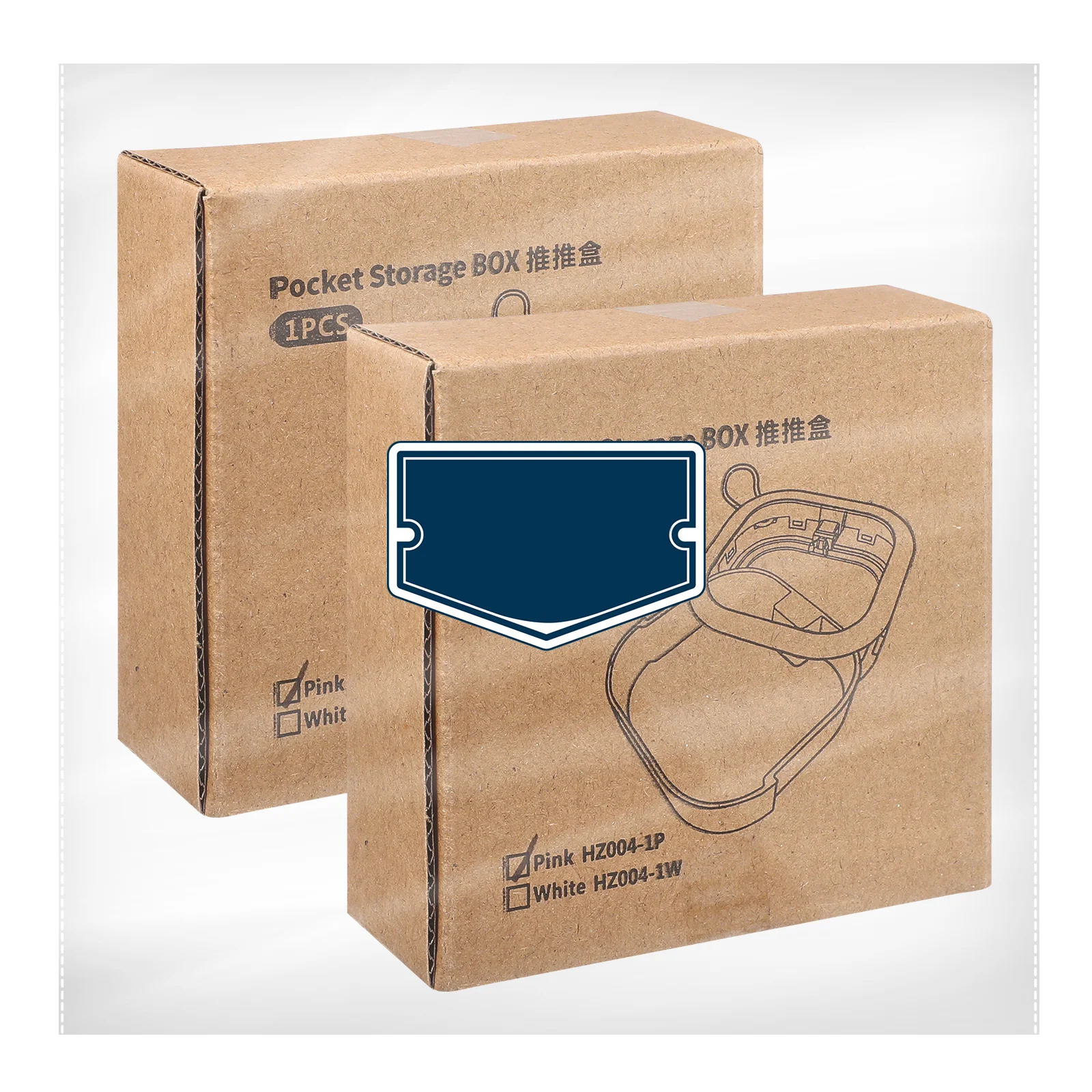 

2Pcs Small Storage Boxes ABS Tpe Desktop Organizers Multifunctional Jewelry Box for Earrings Rings Hairbands False Teeth Storage