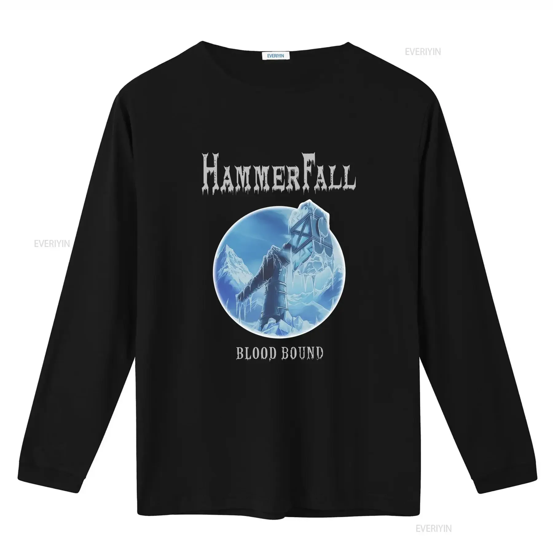 Hammerfall Blood Bound Ice Axe Mountain T Shirt Available in S M L XL 2XL 3XL 4XL 5XL 6XL 7XL vintage Washed Versatile