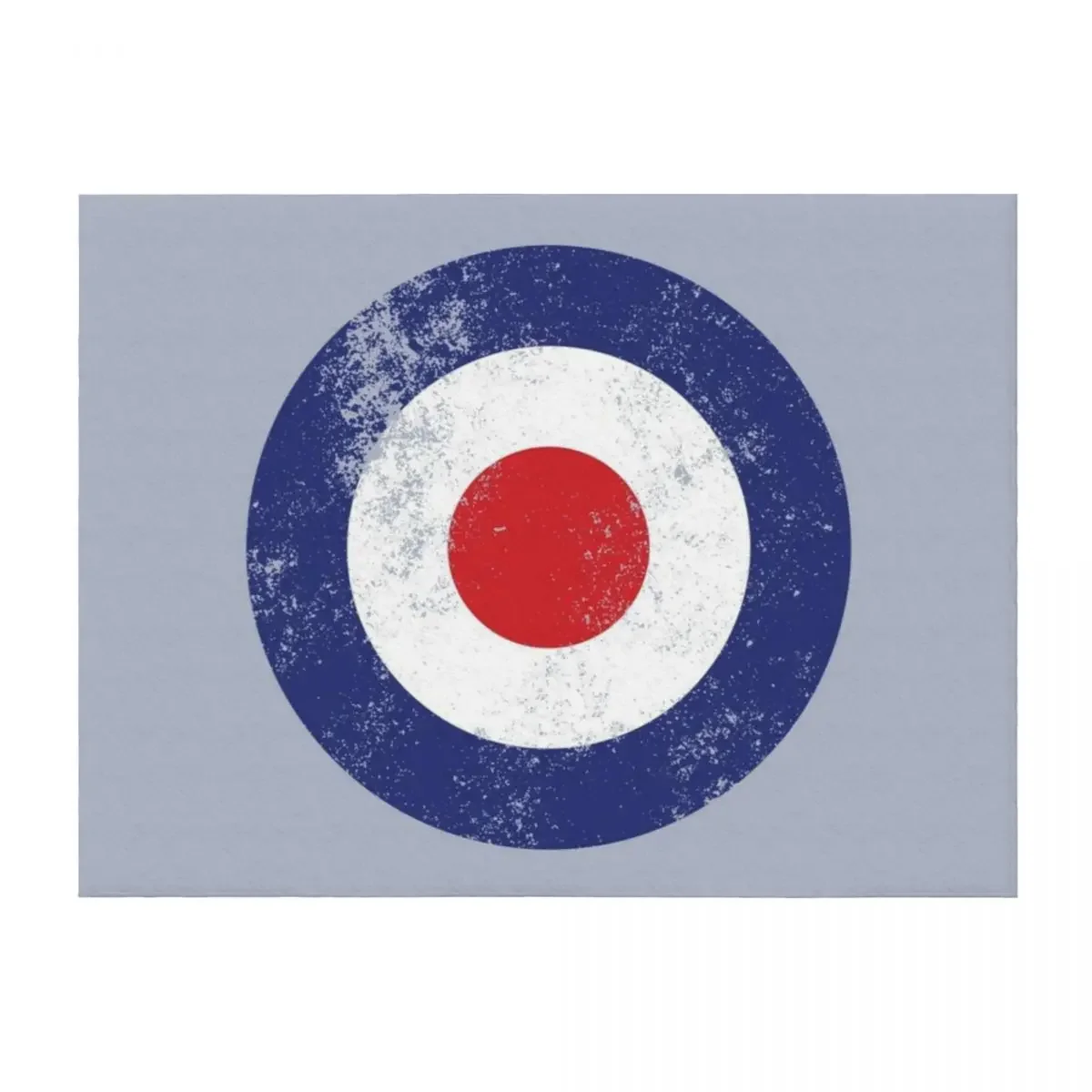 

RAF Type D Roundel - Mod Target Logo Throw Blanket Thin Hairys Soft Beds Travel Blankets