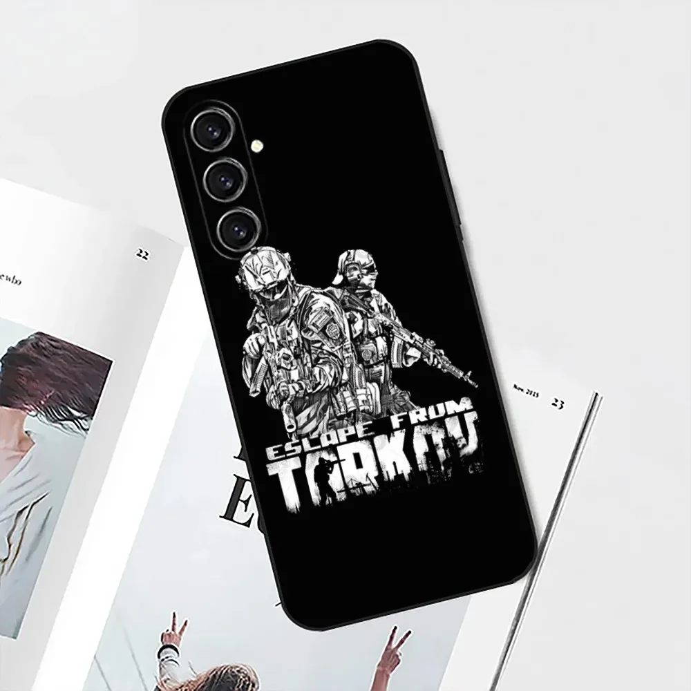 E-Escape From Tarkov Phone Case For Samsung Galaxy A13,21s,22,31,32,52,53,71,80,91 Black Soft Cover