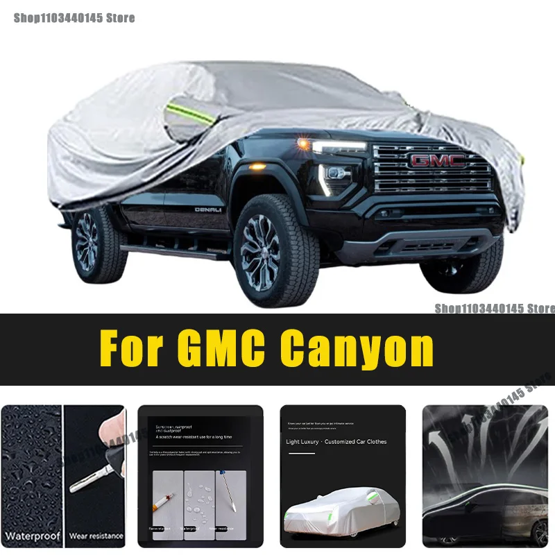 Full Car Covers Outdoor Sun UV Protection Dust Rain Snow Oxford cover Protective For GMC Canyon Accessories