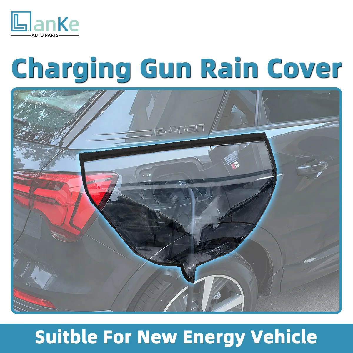 Lanke Car Charging Port Rain Cover, Universal Fit For All Tesla/Nissan/Ford Ev&Phev, Anti-Snow Rain Ice Protection Accessories
