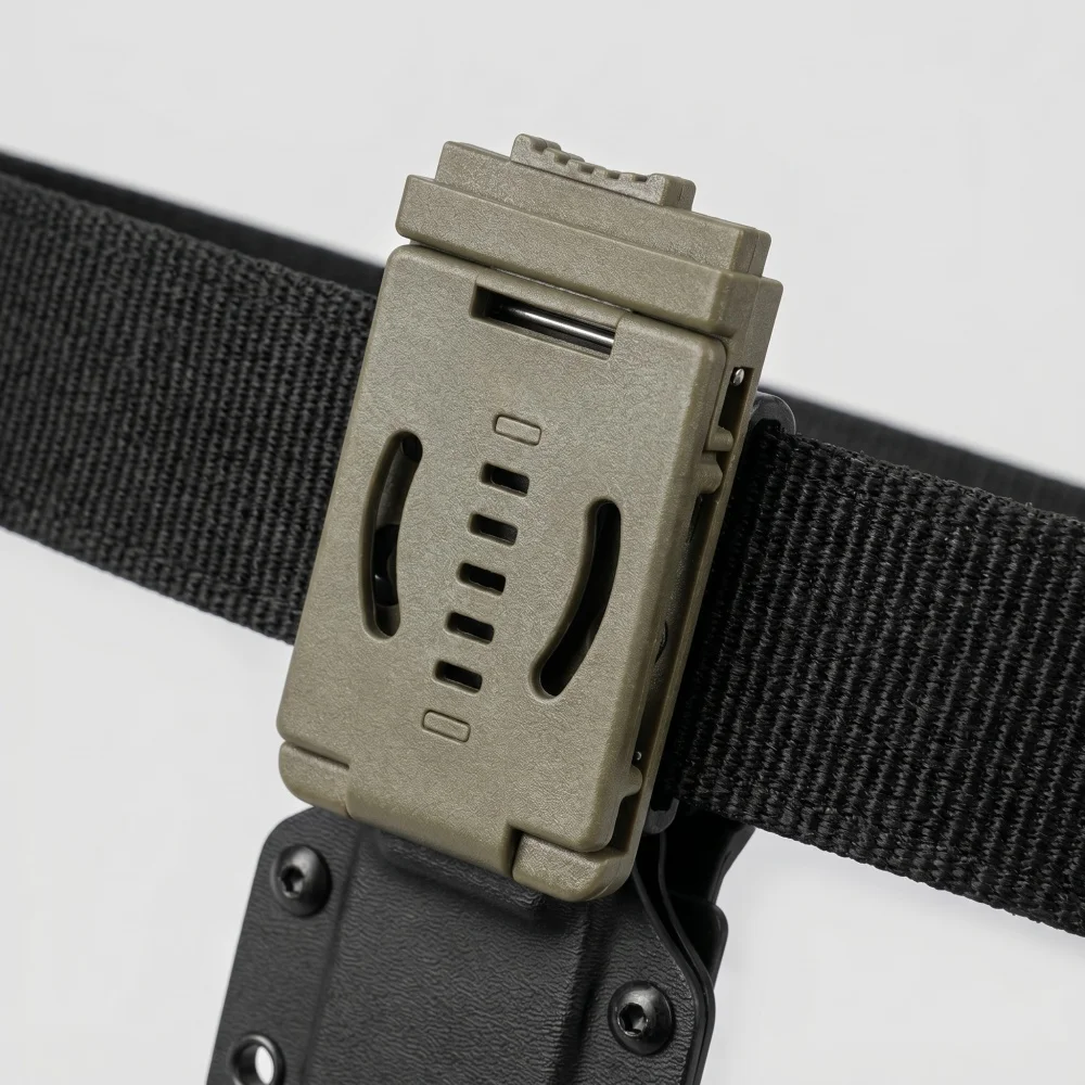 EDC Outdoor Knife Travel Clip Special Waist Clip with Screw Fixing High-quality Circular Belt Clip for TecLoc Belt - 1PC