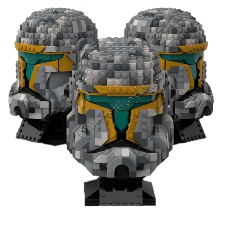 881PCS Star Plan MOC Helmet Clone Commando Gregor Model DIY Custom Puzzle Architecture Education Assembly Model Birthday Xma Toy