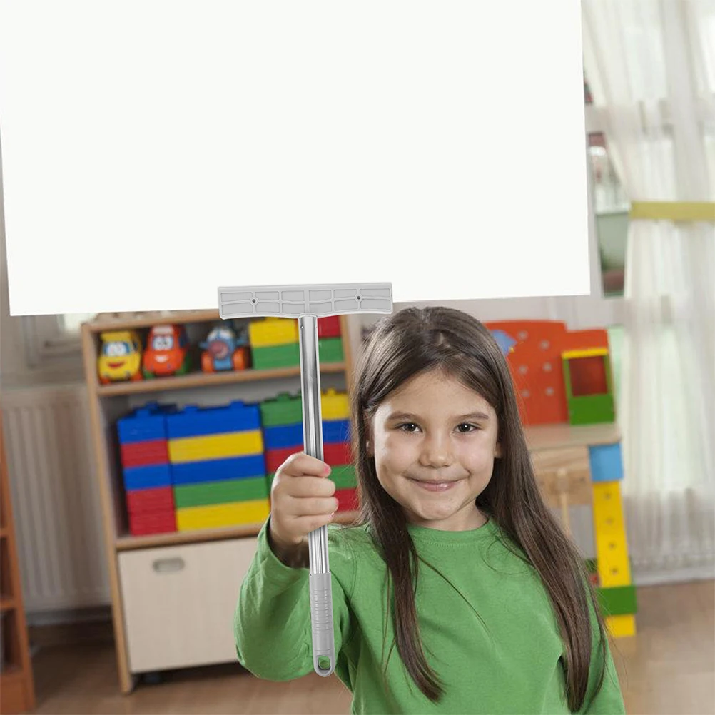 4 Pcs Sign Stand Poster Holder Display Hand Rod Pole for Marketing Pick up Held Multi-function