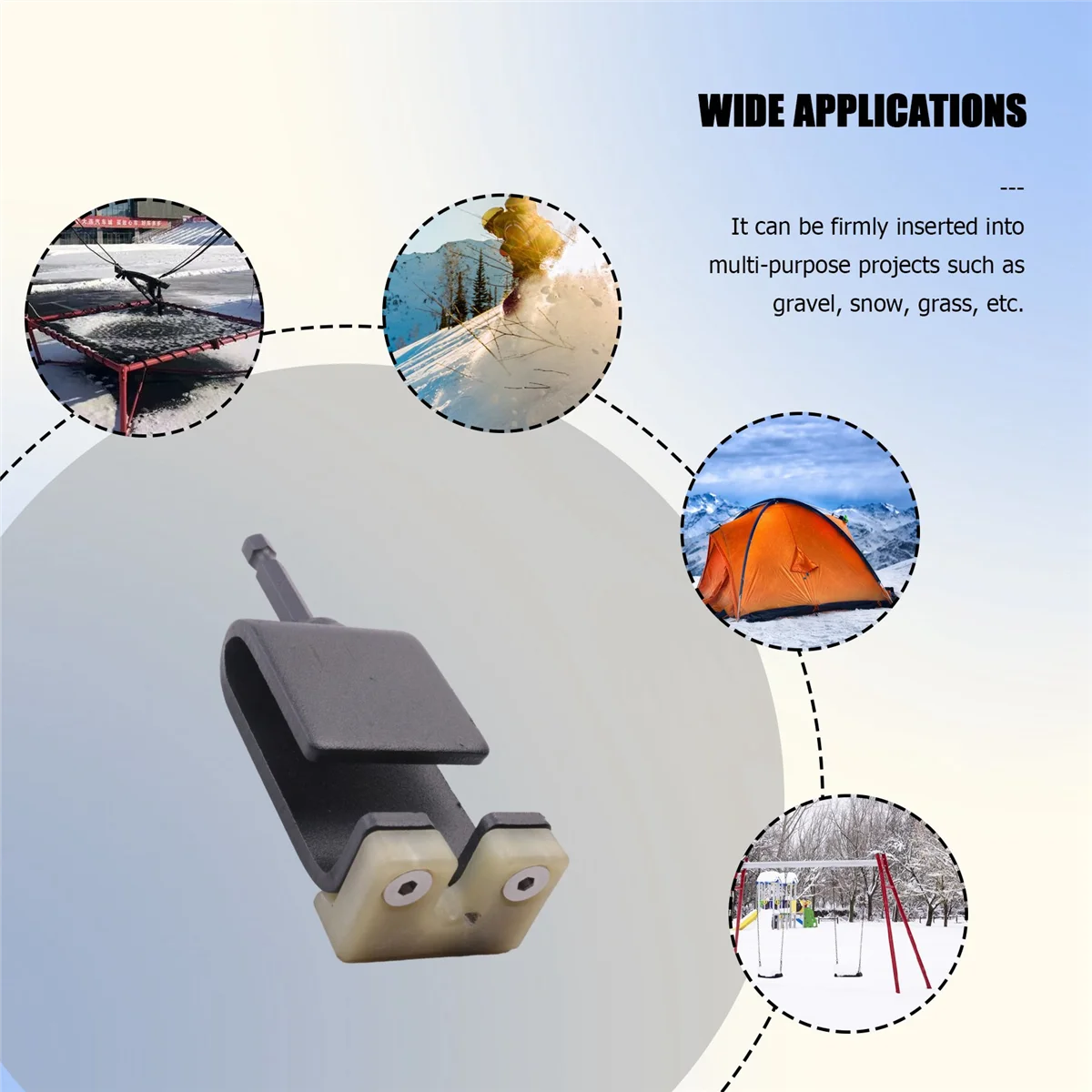 

Universal Ice Anchor Tool, Ice Anchor Drill Adapter Ice Anchor Tool Ice Fishing Anchors Tool for Ice Insert Sewing