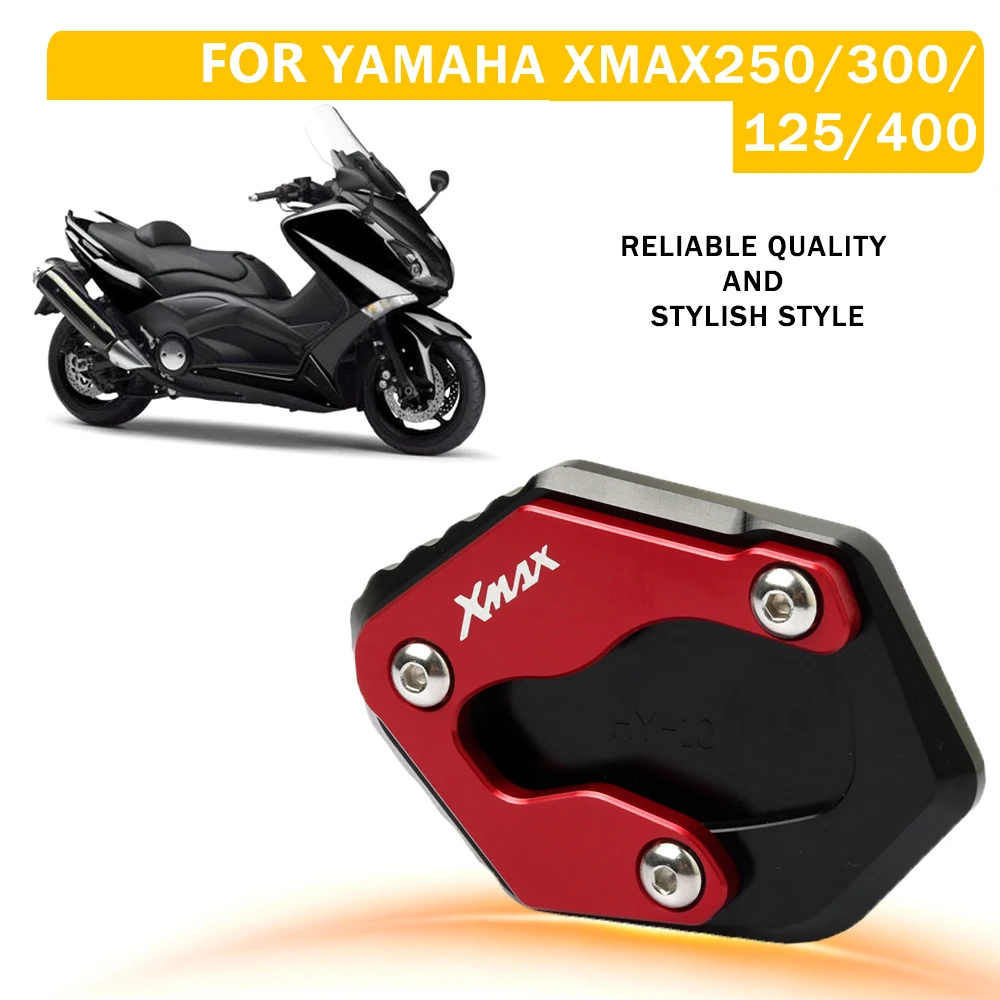 For Yamaha XMAX300 XMAX 300 X-MAX 125 250 400 Motorcycle Accessories Foot Side Stand Enlarge Extension Pad Shelf Kickstand Parts