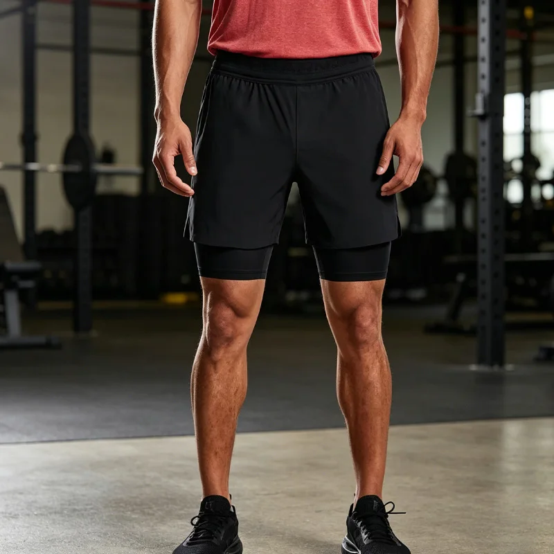 Under Armour Men's New Style Sportive Casual Fitness Breathable Comfortable Black Woven Shorts 1378604-001