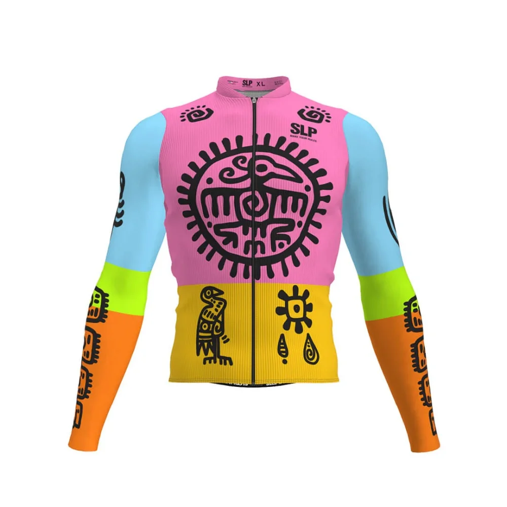 

Cycling Jersey Men's Long Sleeve Cycle Clothes Spring Autumn Mesh Top MTB Bike Clothing Pro Team Training Comfortable Thin Coat