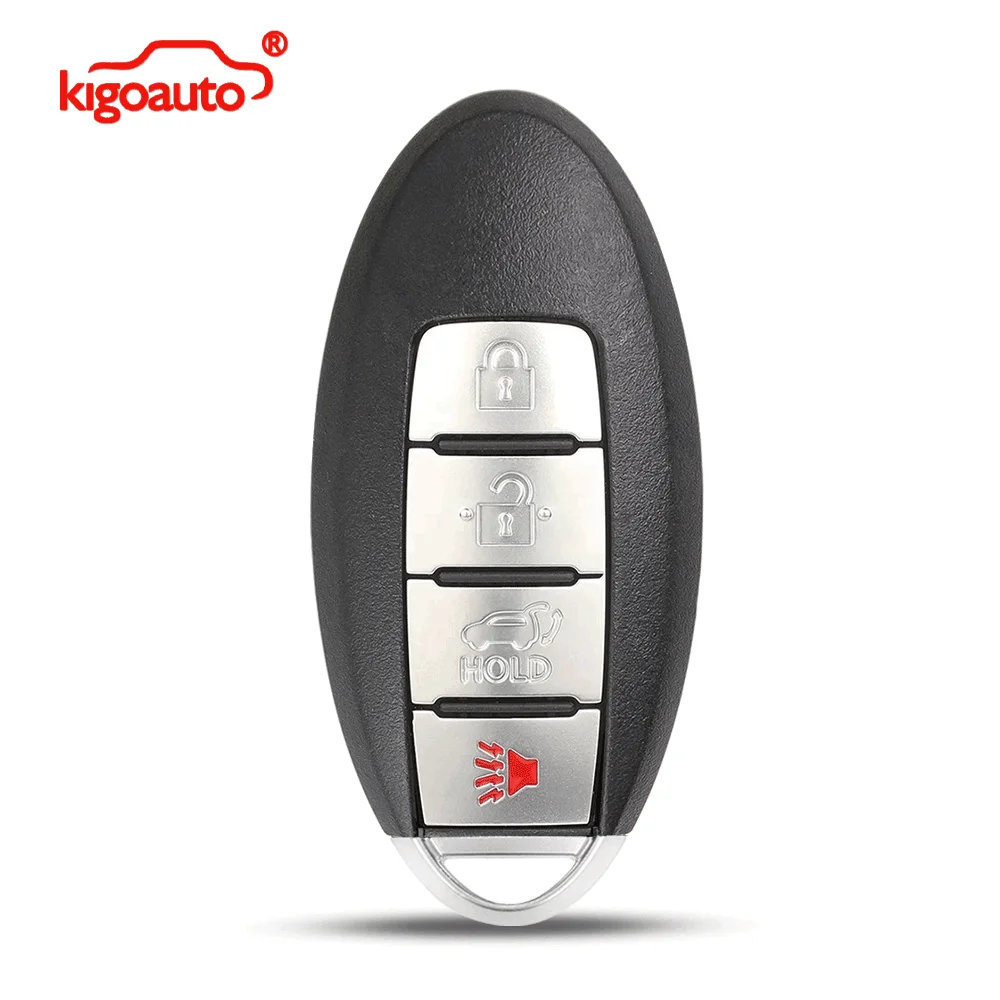 

Чехол для смарт-ключа kigoauto FCC KR55WK48903 KR55WK49622 с 4 кнопками для Nissan Altima Maxima (держатель батареи слева)