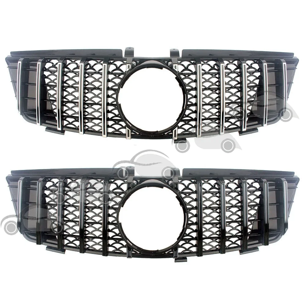 

New Front Racing Upper Bumper Grilles For Mercedes-Benz W164 ML-Class ML280 ML320 ML350 ML420 ML500 2005 -2008 2009-2011