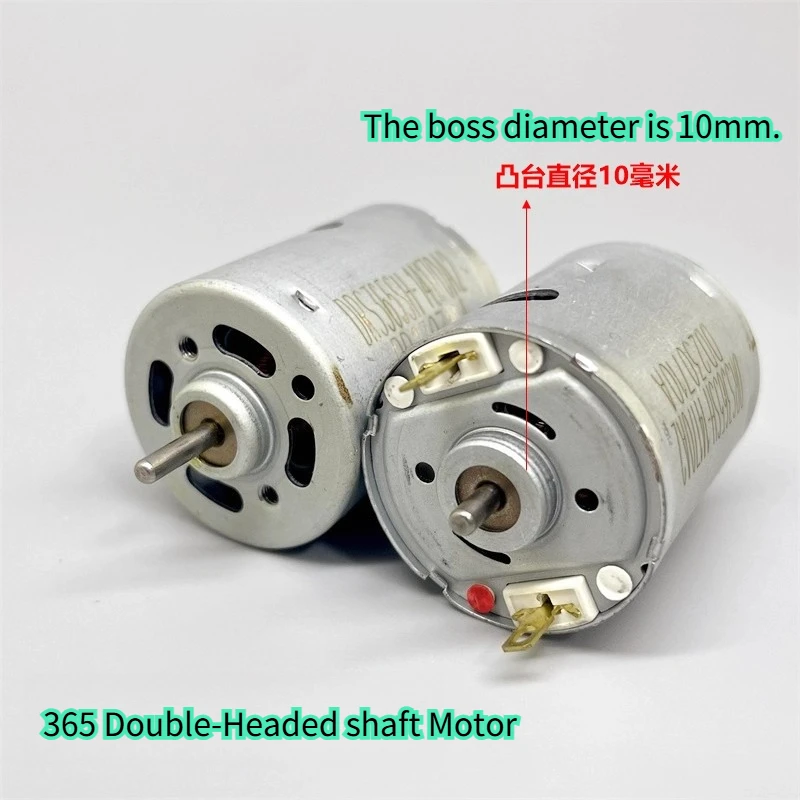 RS-365SH-14170 Мини-круглый двигатель постоянного тока 6 В 12 В 18 В 7772 об/мин Micro 365 Электродвигатель с двойным валом 2,3 мм, большой крутящий момент для робота-подметальной машины