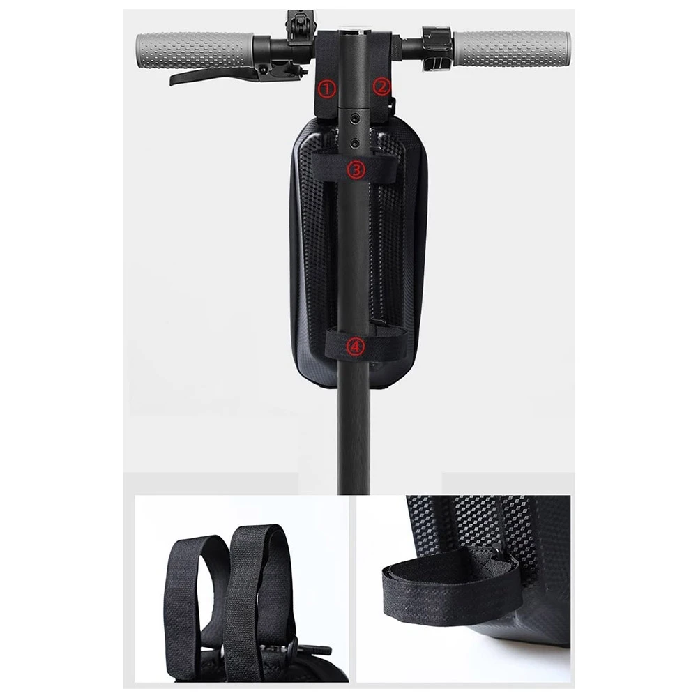 Opbergtas voor scooter met grote capaciteit, scootertas, universele EVA waterdichte scooterstuurtas, klein