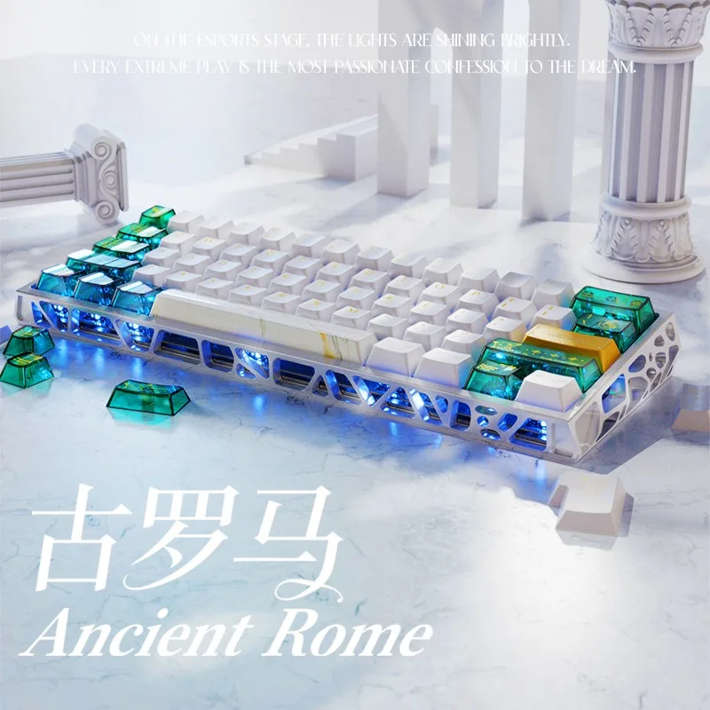 Ancient Rome Theme Keycaps Set Customized PBT Sublimation Cherry Profile Keyboard Cap for Mechanical Keyboard Accessories Gift