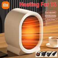 New Xiaomi Desktop Heater Vertical Heater Home Bedroom Mini Electric Heater Dormitory Quick Heat Heater Suitable for Home Office