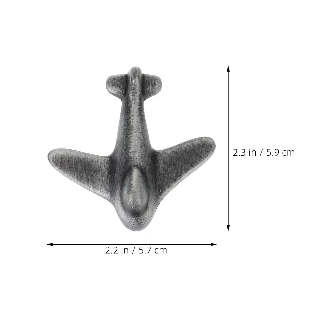 2Sets Airplane Drawer Knobs Zinc Alloy Child Sized Cabinet Handles for Kids Room Wardrobe Dresser Cabinets Playful Functional