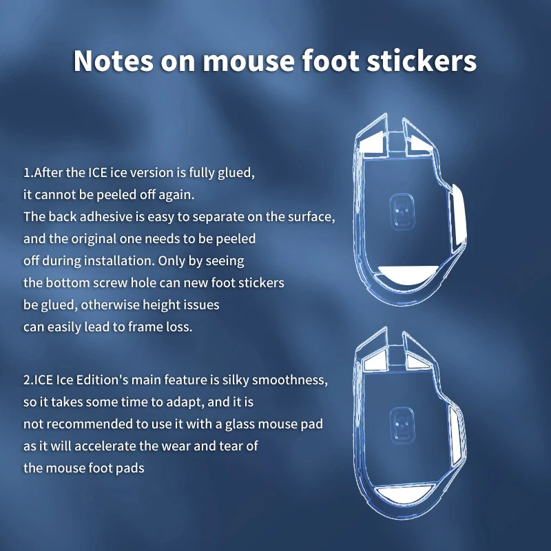 - 1 Set Gaming Mouse Foot Pads Anti-Slip Mouse Skates Sticker For BASILISK X HYPERSPEED Mouse Gamer Accessories Replacement -