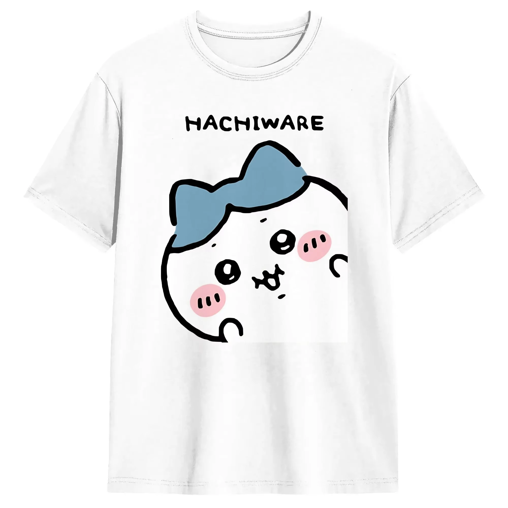 Chiikawa Cute Kawaii Anime Starry Tee Men's Women's Black Retro Cool Graphic Art Print Oversized Short Sleeve Streetwear Top