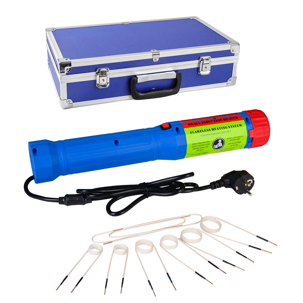 

1.4KW Handheld Induction Heater Fast Heating Flameless Magnetic Heater Set Multi Coils Car Maintenance Rusty Bolt Disassembly