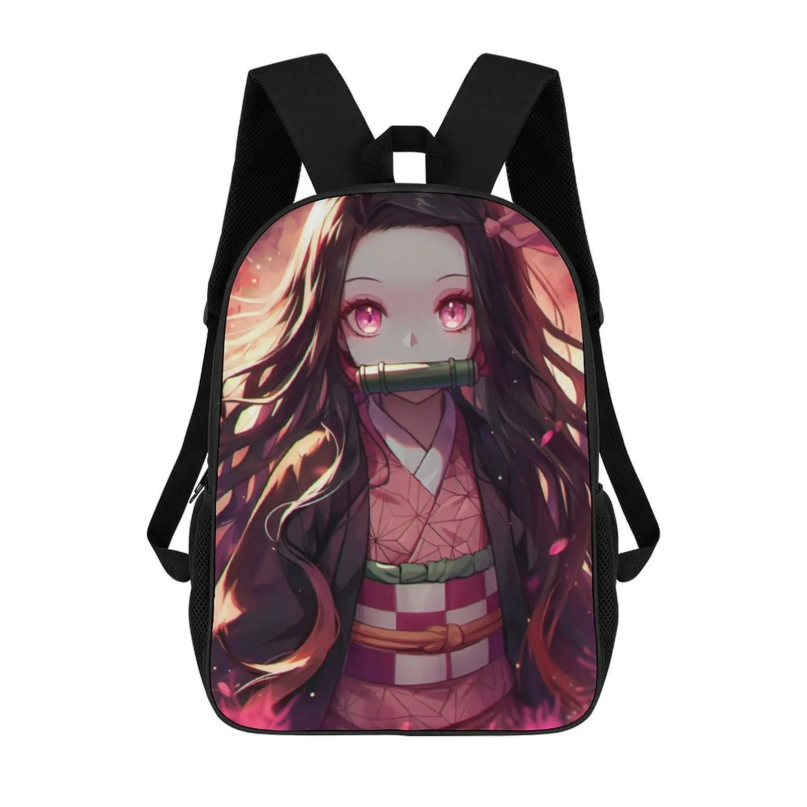 Saco De Escola Personalizado Para Jovens, Padrão De Personagem De Animação, Impressão 3D, Grande Capacidade, Saco De Computador Portátil, Mochila De Viagem, 2024