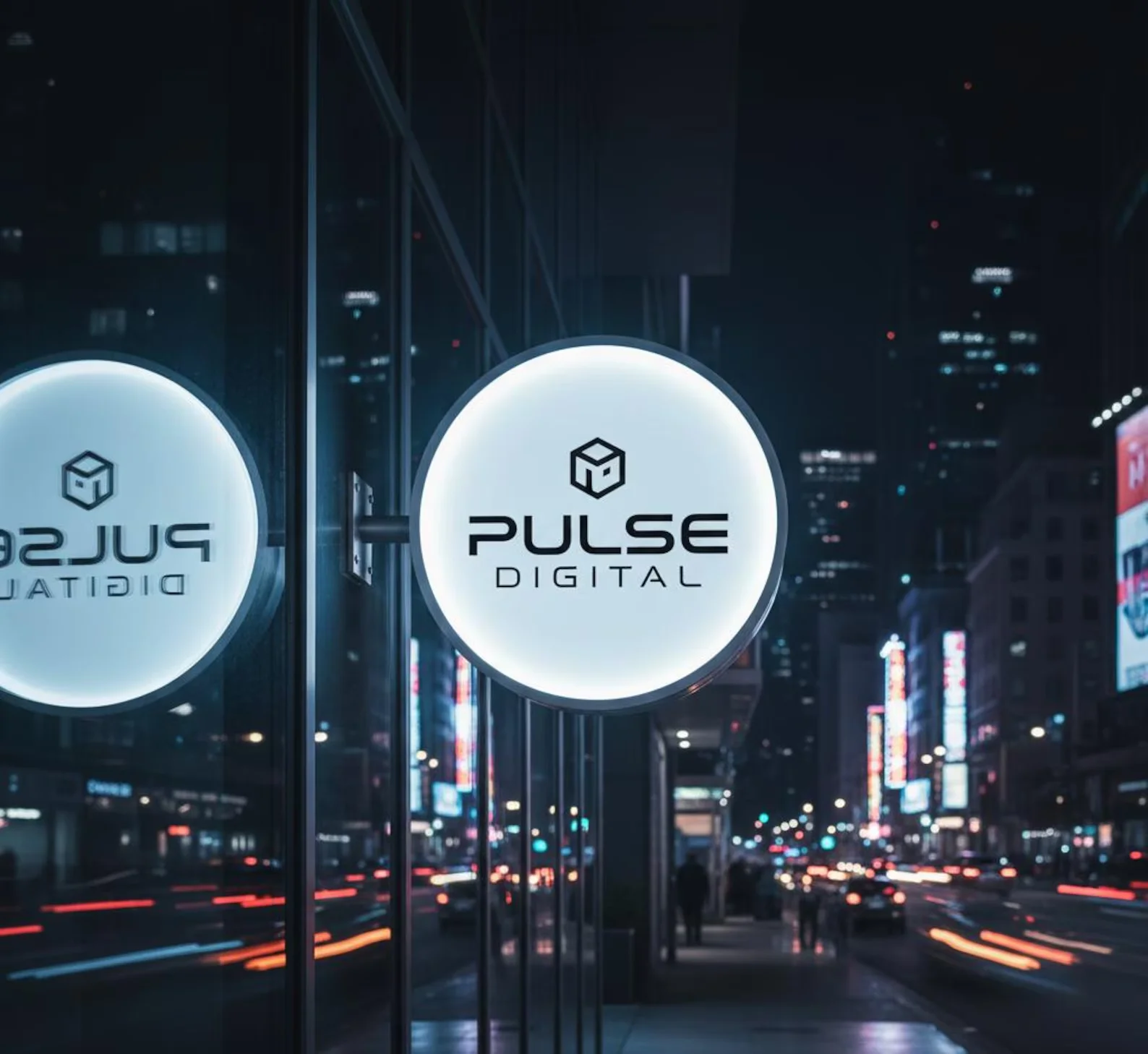 Custom 3D LED Lightbox Sign ,Double-Sided Illuminated Business Logo Sign , Hanging Storefront & Indoor Advertising Display
