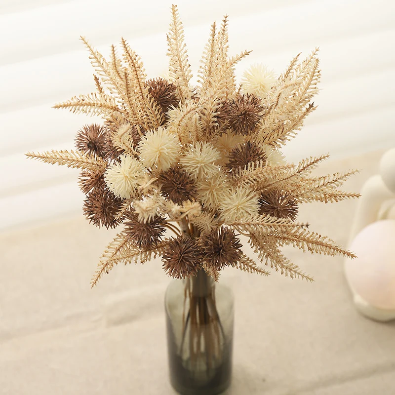 Lavender Artificial Flower Decoration Plastic Fake Flower Bouquet For Home Living Room Vase Decoration Wedding Christmas Arrange