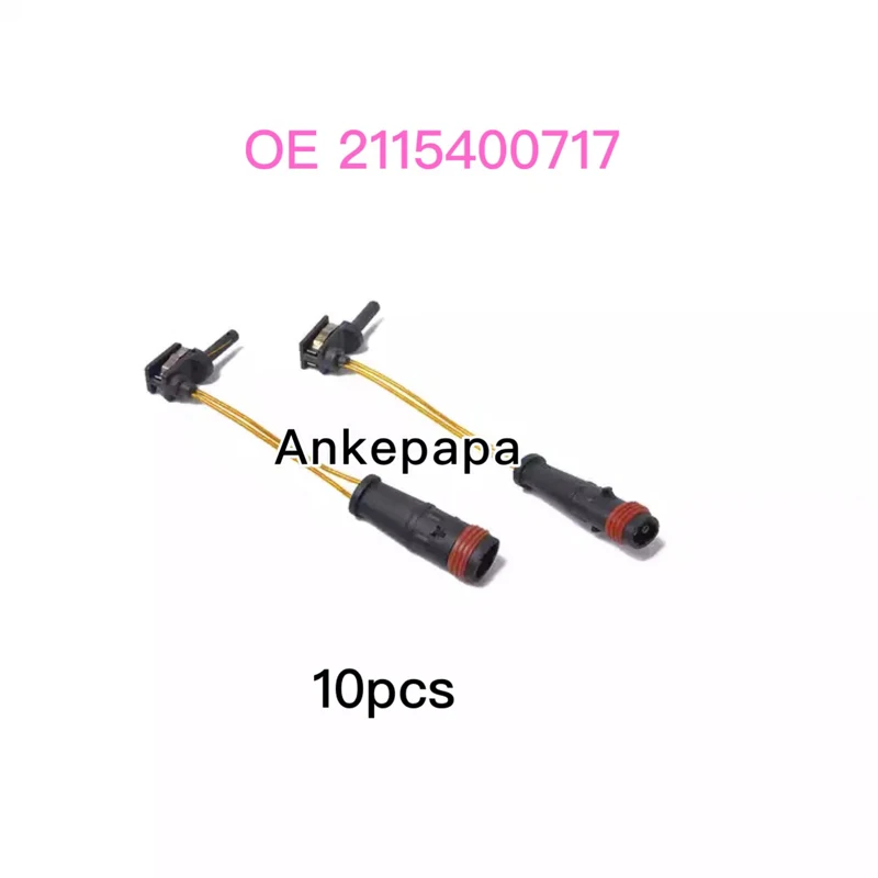 

Total 10 pcs one pack. OE 2115400717 Brake Pad Wear Sensor for W211 S211 Brake Pad Wear Warning Contact Front Disc